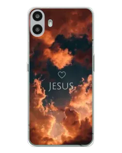 Чехол для Nothing CMF Phone 1 с картинкой «Сияние Имени Jesus»