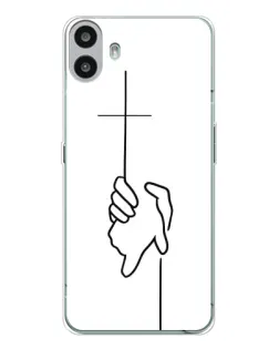 Чехол для Nothing CMF Phone 1 с картинкой «Рука держит»