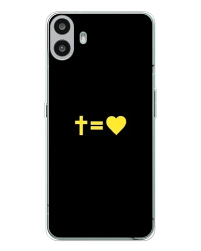 Чехол для Nothing CMF Phone 1 с картинкой «Сердце и Крест» Чехол для Nothing CMF Phone 1 с картинкой «Сердце и Крест»