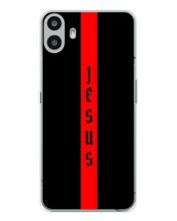 Чехол для Nothing CMF Phone 1 с картинкой «Красная линия веры»