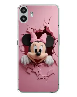 Чехол для Nothing CMF Phone 1 с картинкой «Минни сквозь стену»