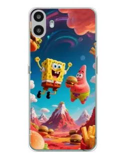 Чехол для Nothing CMF Phone 1 с картинкой «Космический фастфуд»