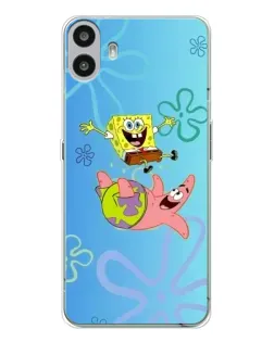Чехол для Nothing CMF Phone 1 с картинкой «Спанч Боб и Патрик»