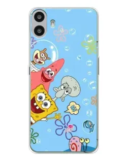 Чехол для Nothing CMF Phone 1 с картинкой «Веселые пузырьки»