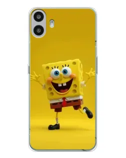 Чехол для Nothing CMF Phone 1 с картинкой «Позитивный Губка Боб»