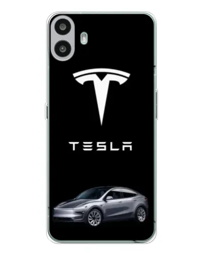 Чехол для Nothing CMF Phone 1 с картинкой «Tesla Model Y»