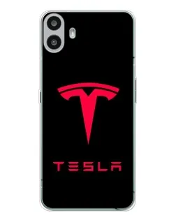 Чехол для Nothing CMF Phone 1 с картинкой «Tesla Red Logo» Чехол для Nothing CMF Phone 1 с картинкой «Tesla Red Logo»