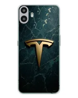 Чехол для Nothing CMF Phone 1 с картинкой «Мраморная Tesla Gold» Чехол для Nothing CMF Phone 1 с картинкой «Мраморная Tesla Gold»