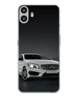 Чехол для Nothing CMF Phone 1 с картинкой «Mercedes AMG GT Silver»