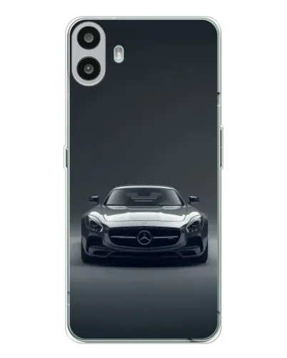 Чехол для Nothing CMF Phone 1 с картинкой «Mercedes на черном»
