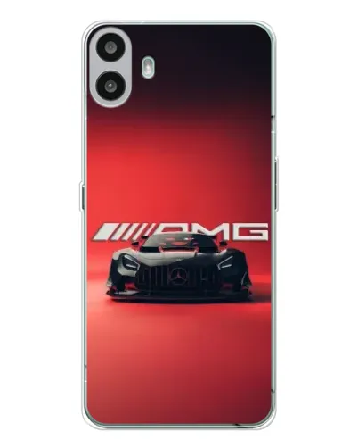 Чехол для Nothing CMF Phone 1 с картинкой «Mercedes AMG — красная линия»