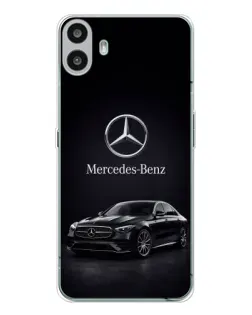 Чехол для Nothing CMF Phone 1 с картинкой «Mercedes — решетка радиатора»