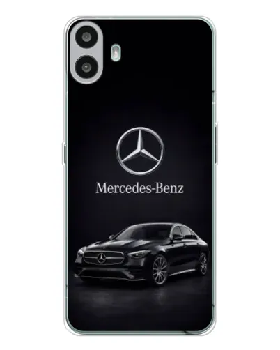 Чехол для Nothing CMF Phone 1 с картинкой «Mercedes — решетка радиатора»