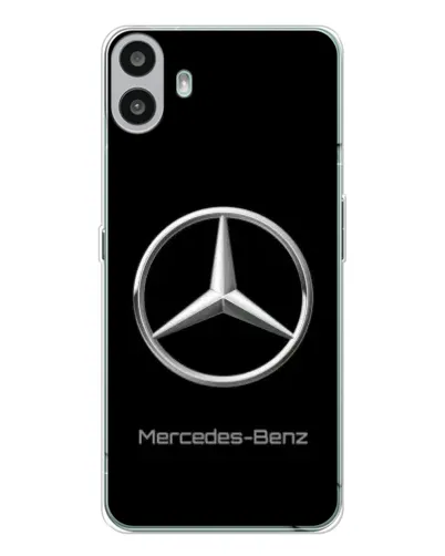 Чехол для Nothing CMF Phone 1 с картинкой «Mercedes Silver Logo»