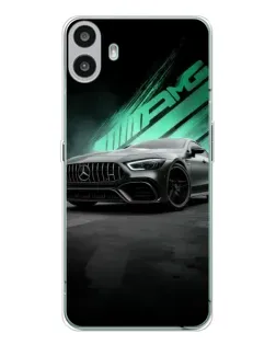Чехол для Nothing CMF Phone 1 с картинкой «Темный Mercedes AMG»