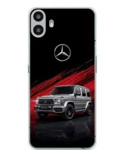 Чехол для Nothing CMF Phone 1 с картинкой «Mercedes G-Class красный»
