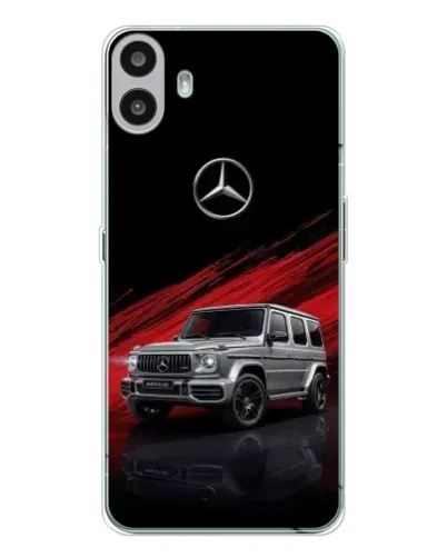 Чехол для Nothing CMF Phone 1 с картинкой «Mercedes G-Class красный»