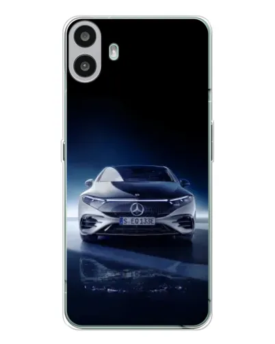 Чехол для Nothing CMF Phone 1 с картинкой «Ночной Mercedes EQ»