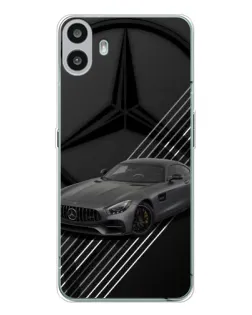 Чехол для Nothing CMF Phone 1 с картинкой «Mercedes AMG — графика»