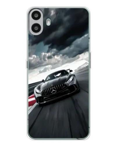 Чехол для Nothing CMF Phone 1 с картинкой «Гоночный Mercedes AMG»
