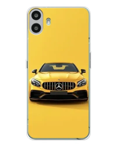 Чехол для Nothing CMF Phone 1 с картинкой «Желтый Mercedes GT»