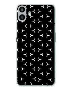 Чехол для Nothing CMF Phone 1 с картинкой «Mercedes паттерн звезд»