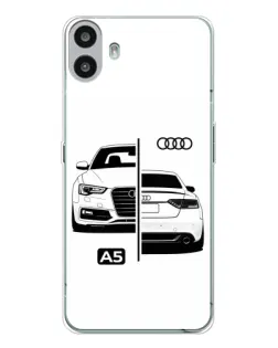 Чохол для Nothing CMF Phone 1 з картинкою «Audi — контрастний дизайн»