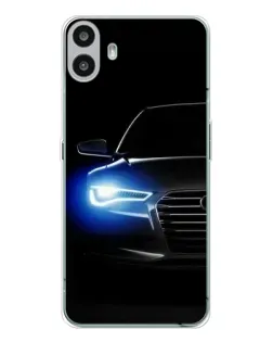 Чохол для Nothing CMF Phone 1 з картинкою «Неоновий погляд Audi»