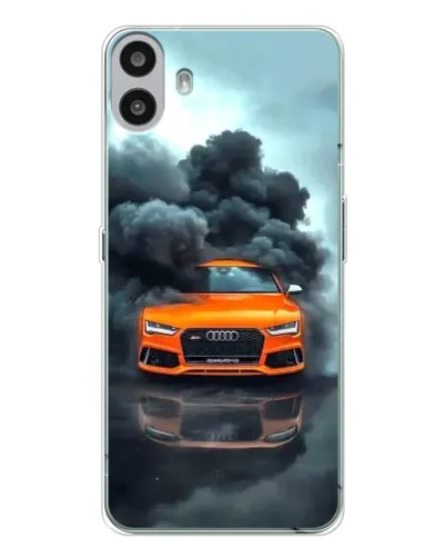 Чохол для Nothing CMF Phone 1 з картинкою «Audi у хмарах диму»