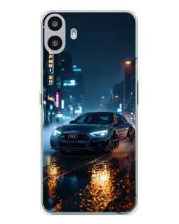 Чохол для Nothing CMF Phone 1 з картинкою «Нічне місто та Audi»