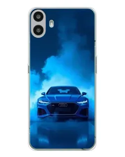 Чохол для Nothing CMF Phone 1 з картинкою «Audi — блакитна енергія»