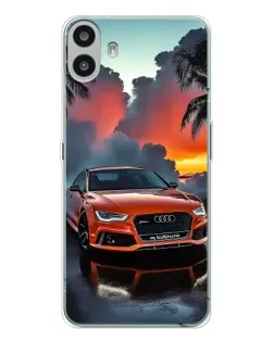 Чохол для Nothing CMF Phone 1 з картинкою «Audi — захід сонця»