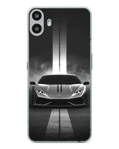 Чехол для Nothing CMF Phone 1 с картинкой «Lamborghini симметрия дорог»