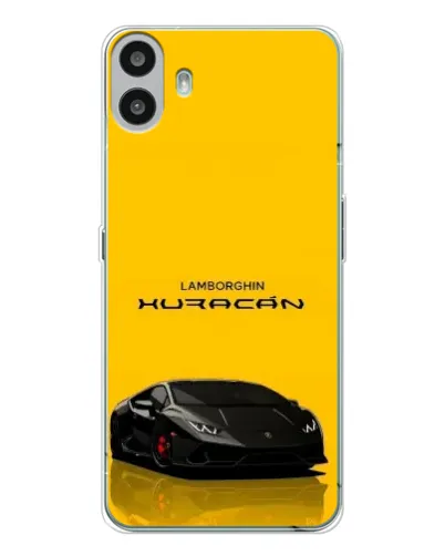 Чехол для Nothing CMF Phone 1 с картинкой «Lamborghini Huracan черный»