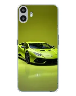 Чехол для Nothing CMF Phone 1 с картинкой «Салатовый Lamborghini Huracan» Чехол для Nothing CMF Phone 1 с картинкой «Салатовый Lamborghini Huracan»