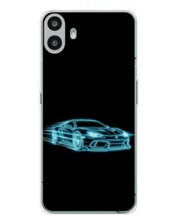 Чехол для Nothing CMF Phone 1 с картинкой «Неоновый контур Lamborghini» Чехол для Nothing CMF Phone 1 с картинкой «Неоновый контур Lamborghini»