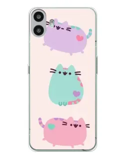 Чехол для Nothing CMF Phone 1 с картинкой «Pusheen трио» Чехол для Nothing CMF Phone 1 с картинкой «Pusheen трио»