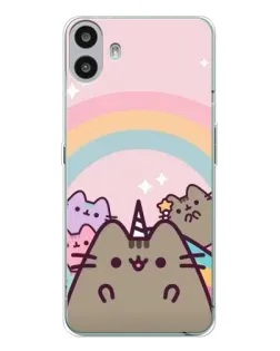 Чехол для Nothing CMF Phone 1 с картинкой «Единорог Pusheen» Чехол для Nothing CMF Phone 1 с картинкой «Единорог Pusheen»