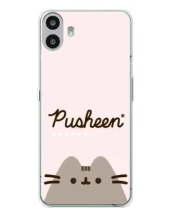 Чехол для Nothing CMF Phone 1 с картинкой «Pusheen логотип» Чехол для Nothing CMF Phone 1 с картинкой «Pusheen логотип»