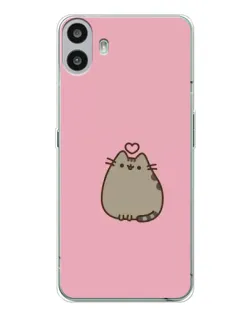 Чехол для Nothing CMF Phone 1 с картинкой «Pusheen сердце» Чехол для Nothing CMF Phone 1 с картинкой «Pusheen сердце»