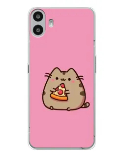 Чехол для Nothing CMF Phone 1 с картинкой «Пушин с пиццей» Чехол для Nothing CMF Phone 1 с картинкой «Пушин с пиццей»