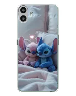 Чехол для Nothing CMF Phone 1 с картинкой «Плюшевые Стич Ангел»