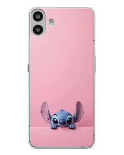 Чехол для Nothing CMF Phone 1 с картинкой «Stitch выглядывает»