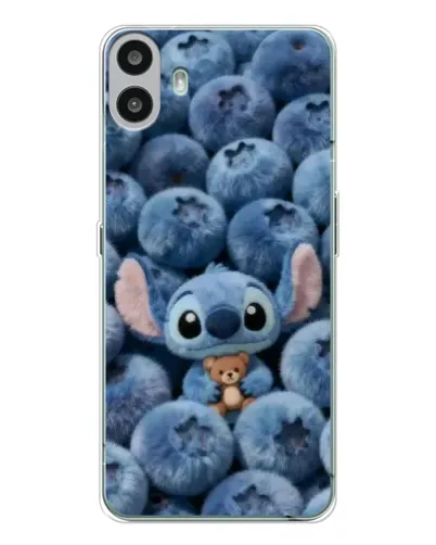 Чехол для Nothing CMF Phone 1 с картинкой «Стич и голубика» Чехол для Nothing CMF Phone 1 с картинкой «Стич и голубика»