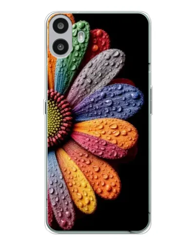 Чехол для Nothing CMF Phone 1 с картинкой «Радужный цветок» Чехол для Nothing CMF Phone 1 с картинкой «Радужный цветок»