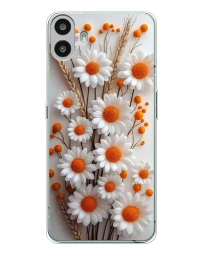 Чехол для Nothing CMF Phone 1 с картинкой «Белые сухоцветы» Чехол для Nothing CMF Phone 1 с картинкой «Белые сухоцветы»