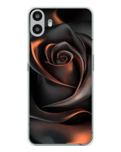 Чехол для Nothing CMF Phone 1 с картинкой «Шелковая черная роза» Чехол для Nothing CMF Phone 1 с картинкой «Шелковая черная роза»