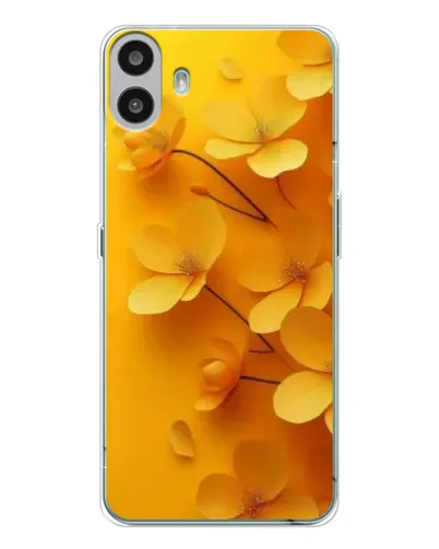 Чехол для Nothing CMF Phone 1 с картинкой «Золотые лепестки» Чехол для Nothing CMF Phone 1 с картинкой «Золотые лепестки»