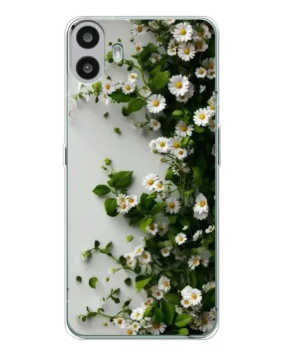 Чехол для Nothing CMF Phone 1 с картинкой «Ветка мелких белых цветов» Чехол для Nothing CMF Phone 1 с картинкой «Ветка мелких белых цветов»