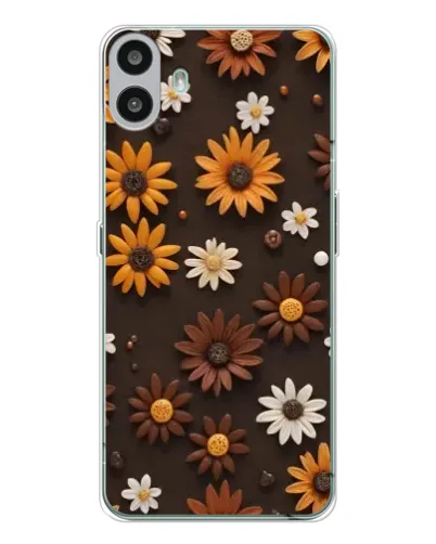 Чехол для Nothing CMF Phone 1 с картинкой «Узор из маленьких подсолнухов» Чехол для Nothing CMF Phone 1 с картинкой «Узор из маленьких подсолнухов»
